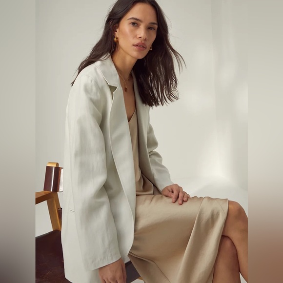 Aritzia Wilfred Alto Linen Blazer Jacket - Picture 11 of 12